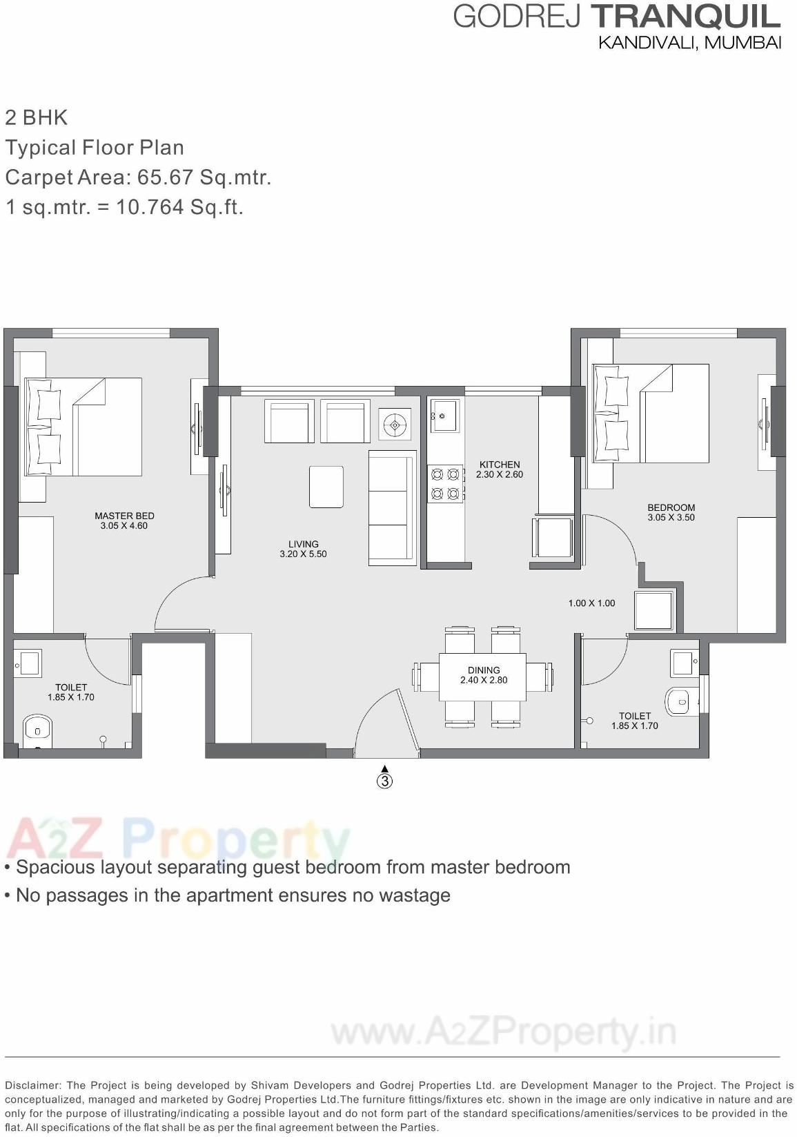 Layout of real estate project Godrej Tranquil located at Borivali, MumbaiSuburban, Maharashtra