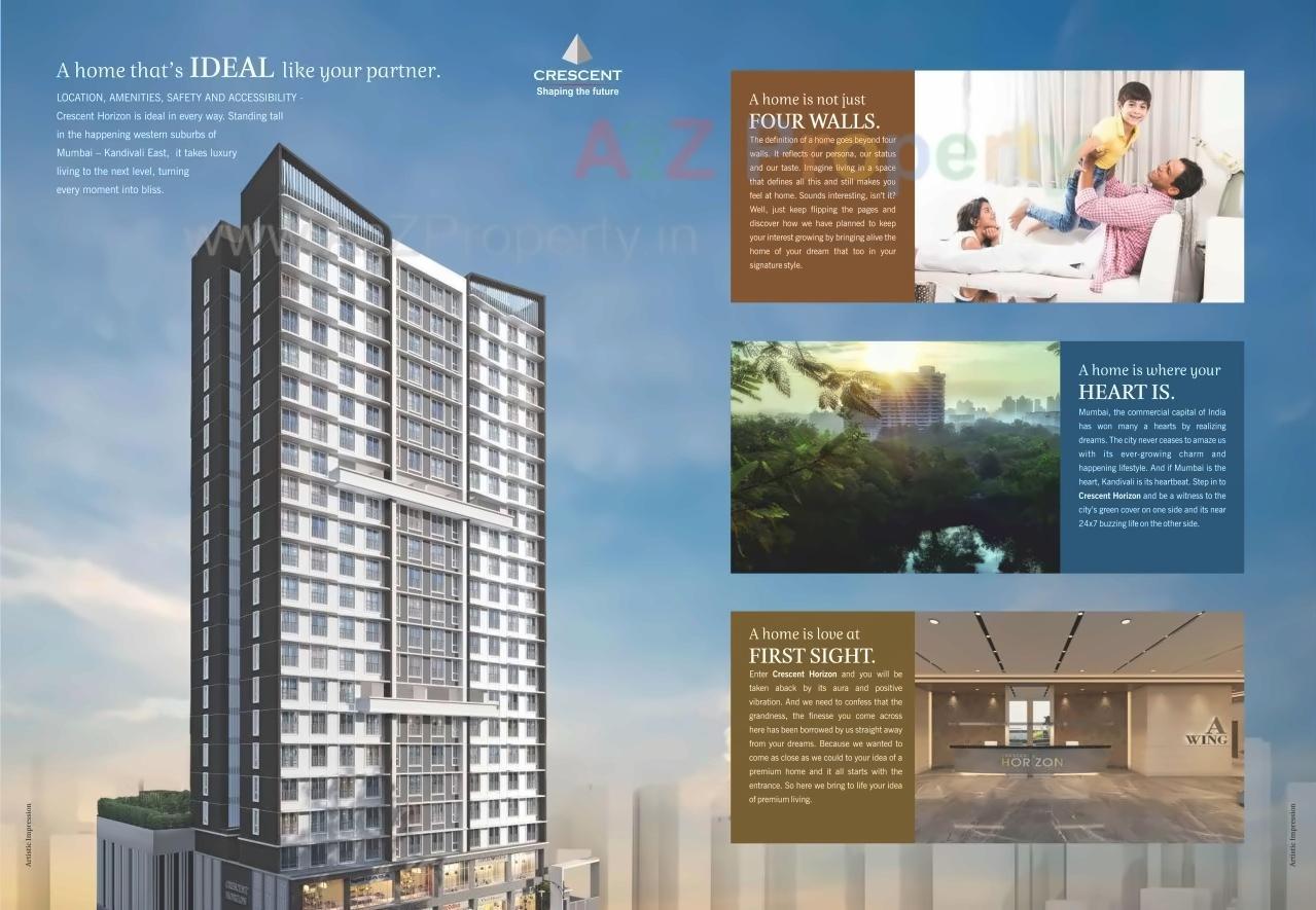 3D Elevation of real estate project Horizon located at Borivali, MumbaiSuburban, Maharashtra
