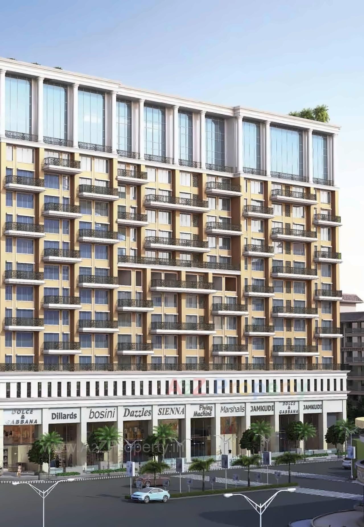 3D Elevation of real estate project Hubtown Sunmist A 6th To Above Floor located at Andheri, MumbaiSuburban, Maharashtra