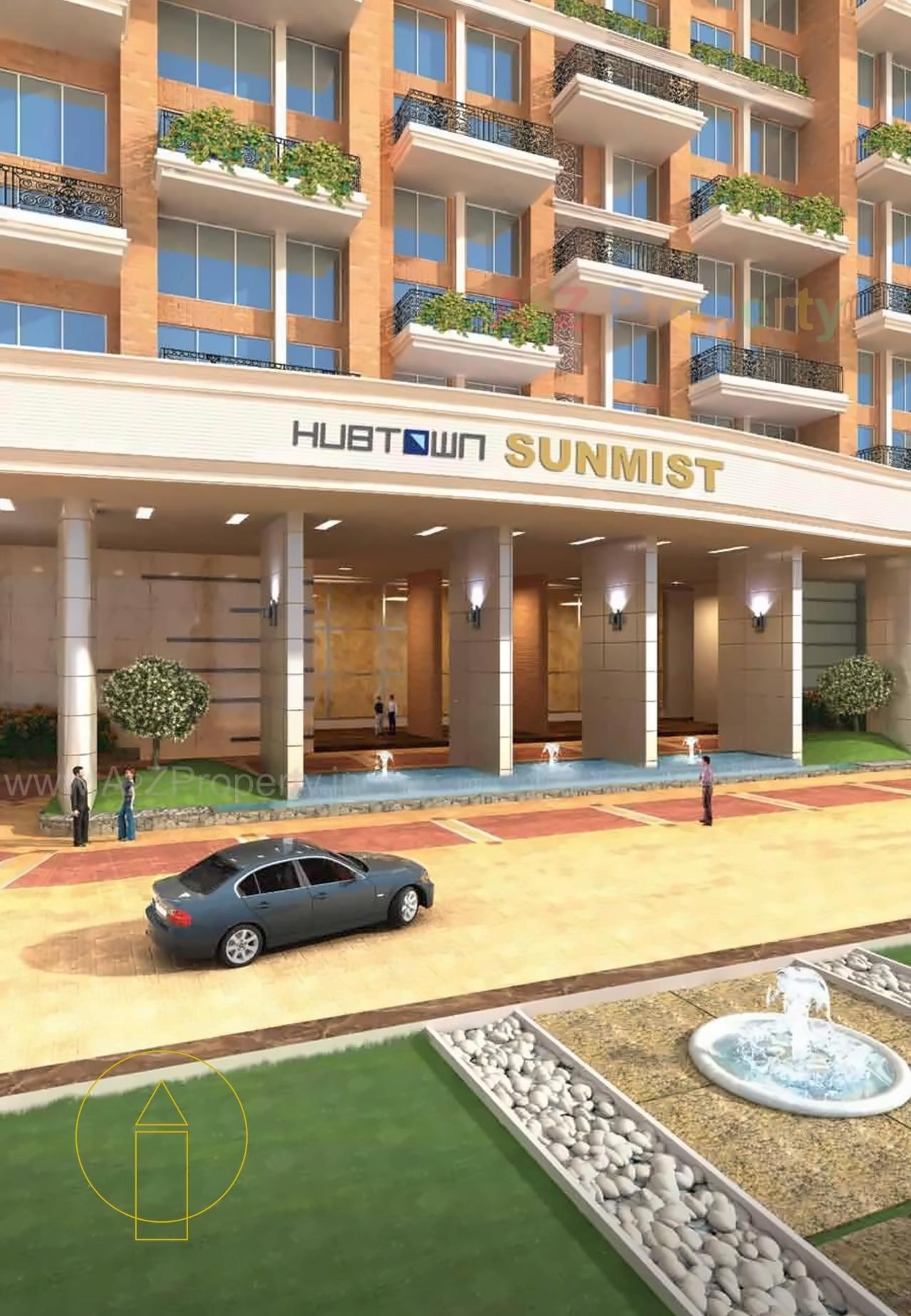 3D Elevation of real estate project Hubtown Sunmist A 6th To Above Floor located at Andheri, MumbaiSuburban, Maharashtra