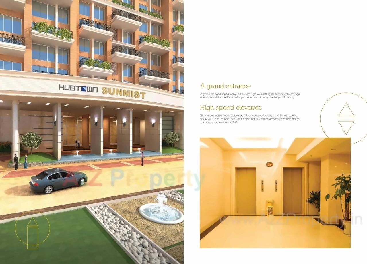 3D Elevation of real estate project Hubtown Sunmist A 6th To Above Floor located at Andheri, MumbaiSuburban, Maharashtra