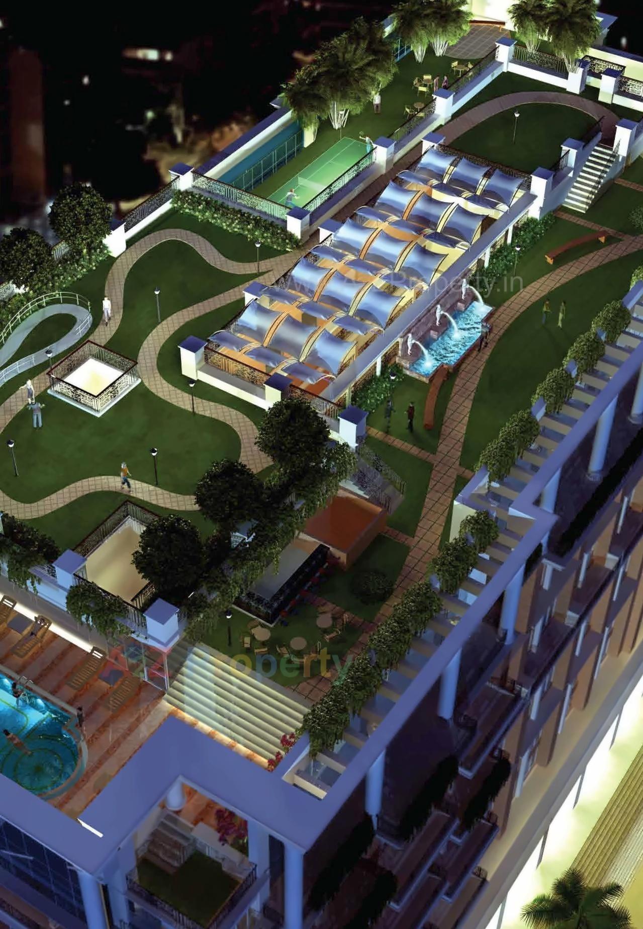 3D Elevation of real estate project Hubtown Sunmist A 6th To Above Floor located at Andheri, MumbaiSuburban, Maharashtra