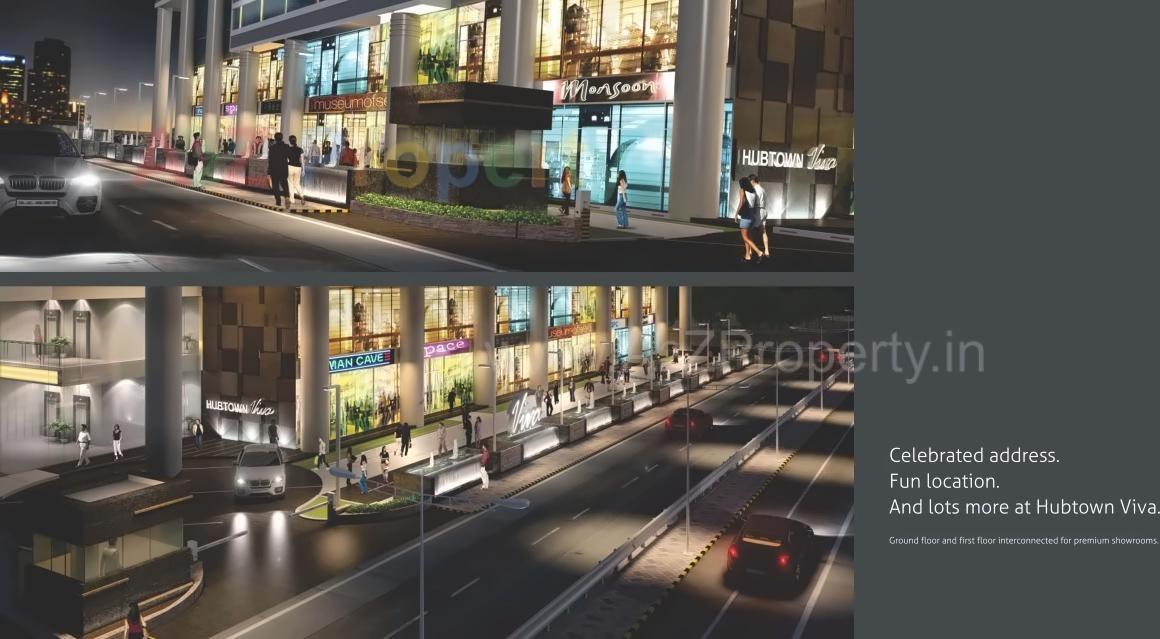 3D Elevation of real estate project Hubtown Viva located at Andheri, MumbaiSuburban, Maharashtra