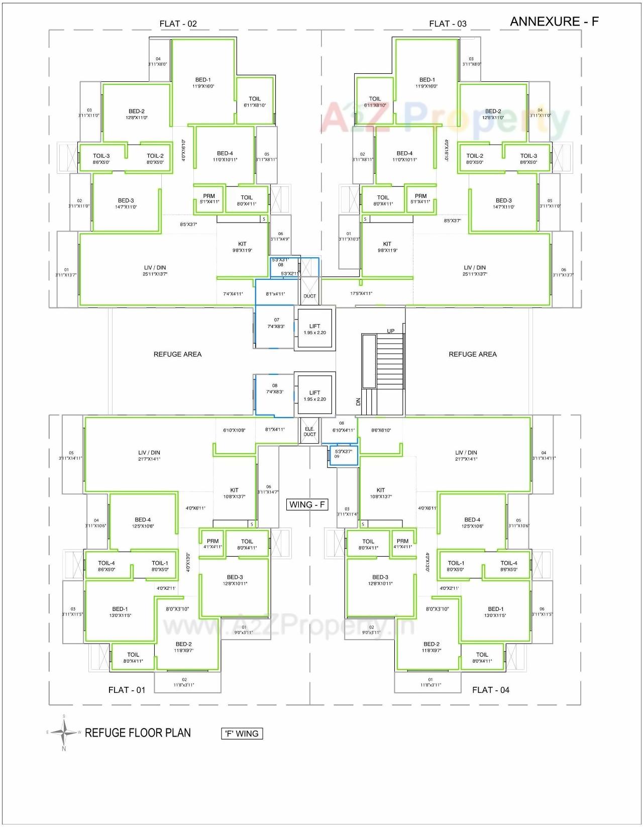 Layout of real estate project Insignia located at Andheri, MumbaiSuburban, Maharashtra