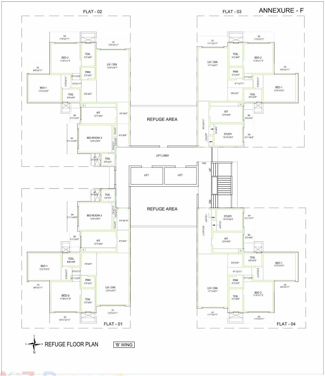 Layout of real estate project Insignia located at Andheri, MumbaiSuburban, Maharashtra