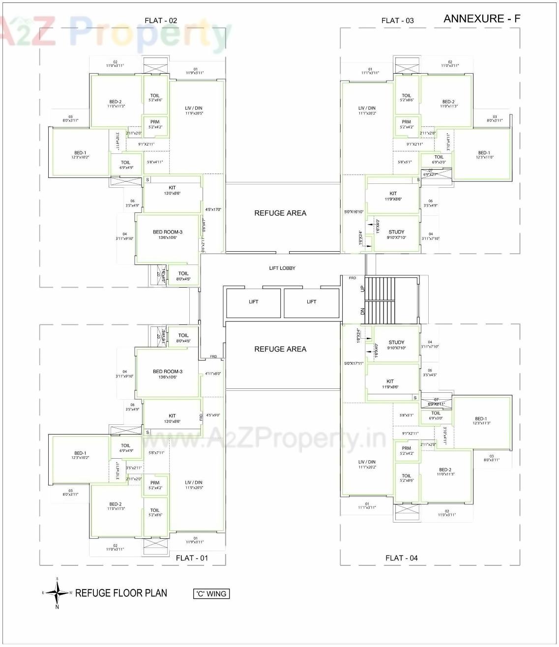 Layout of real estate project Insignia located at Andheri, MumbaiSuburban, Maharashtra
