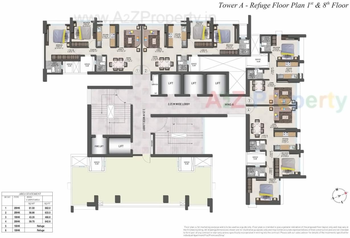 Layout of real estate project Irene located at Andheri, MumbaiSuburban, Maharashtra