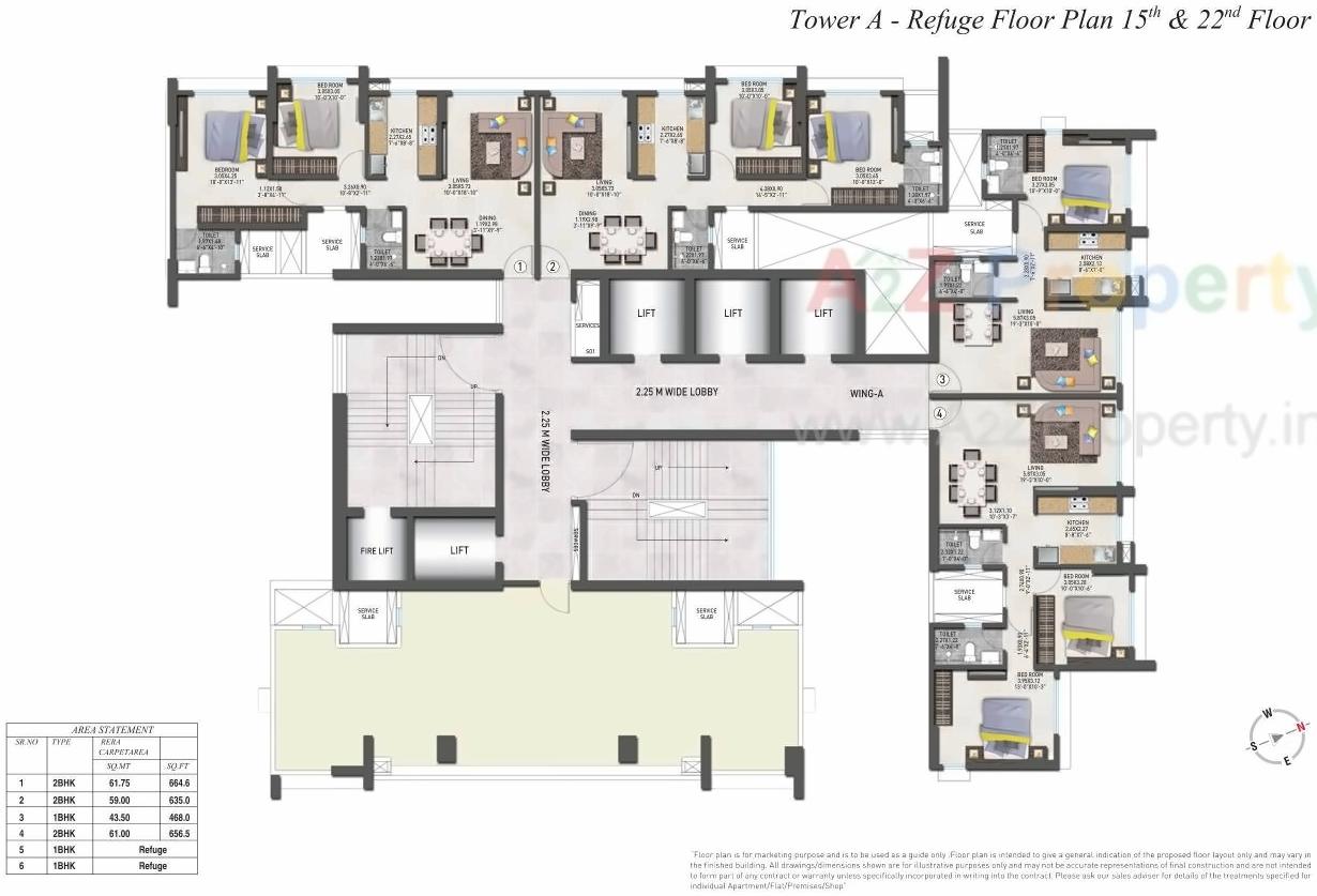 Layout of real estate project Irene located at Andheri, MumbaiSuburban, Maharashtra