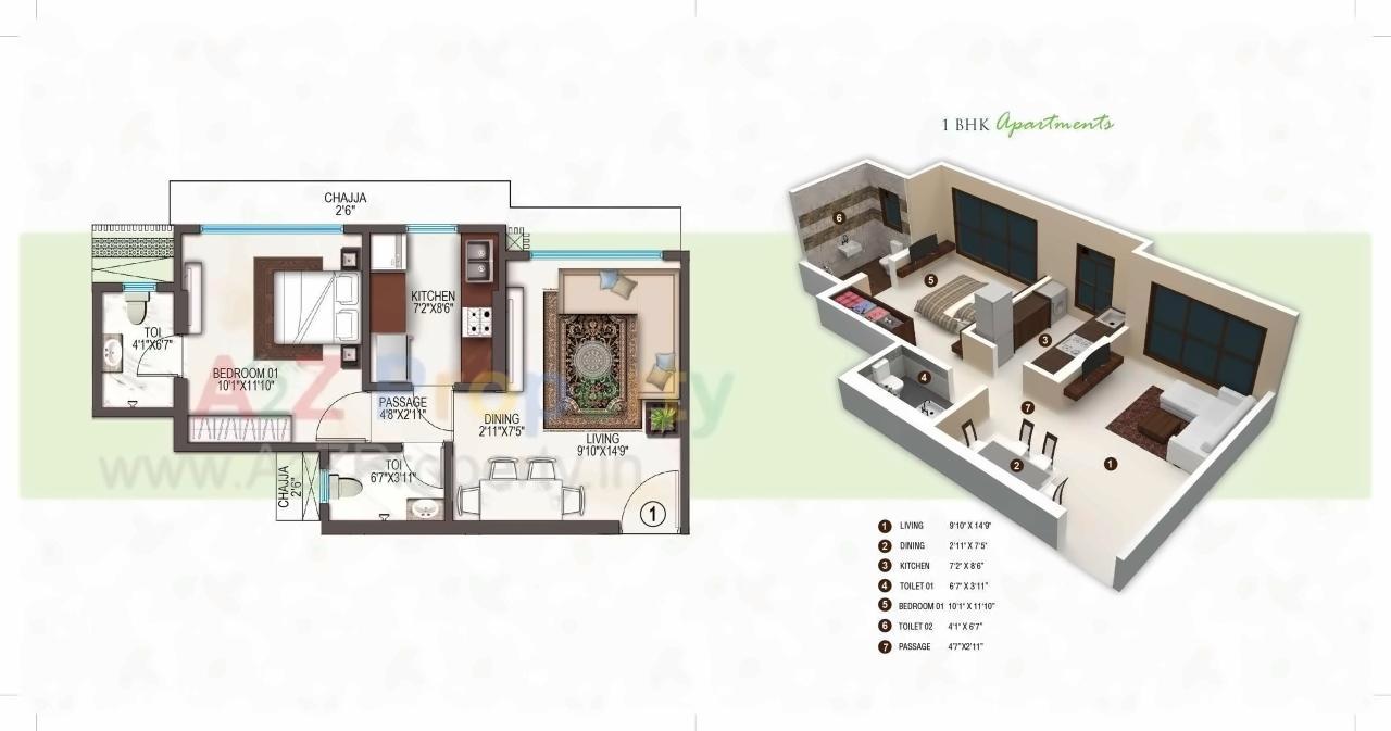 Layout of real estate project Jaswanti Woods located at Kurla, MumbaiSuburban, Maharashtra