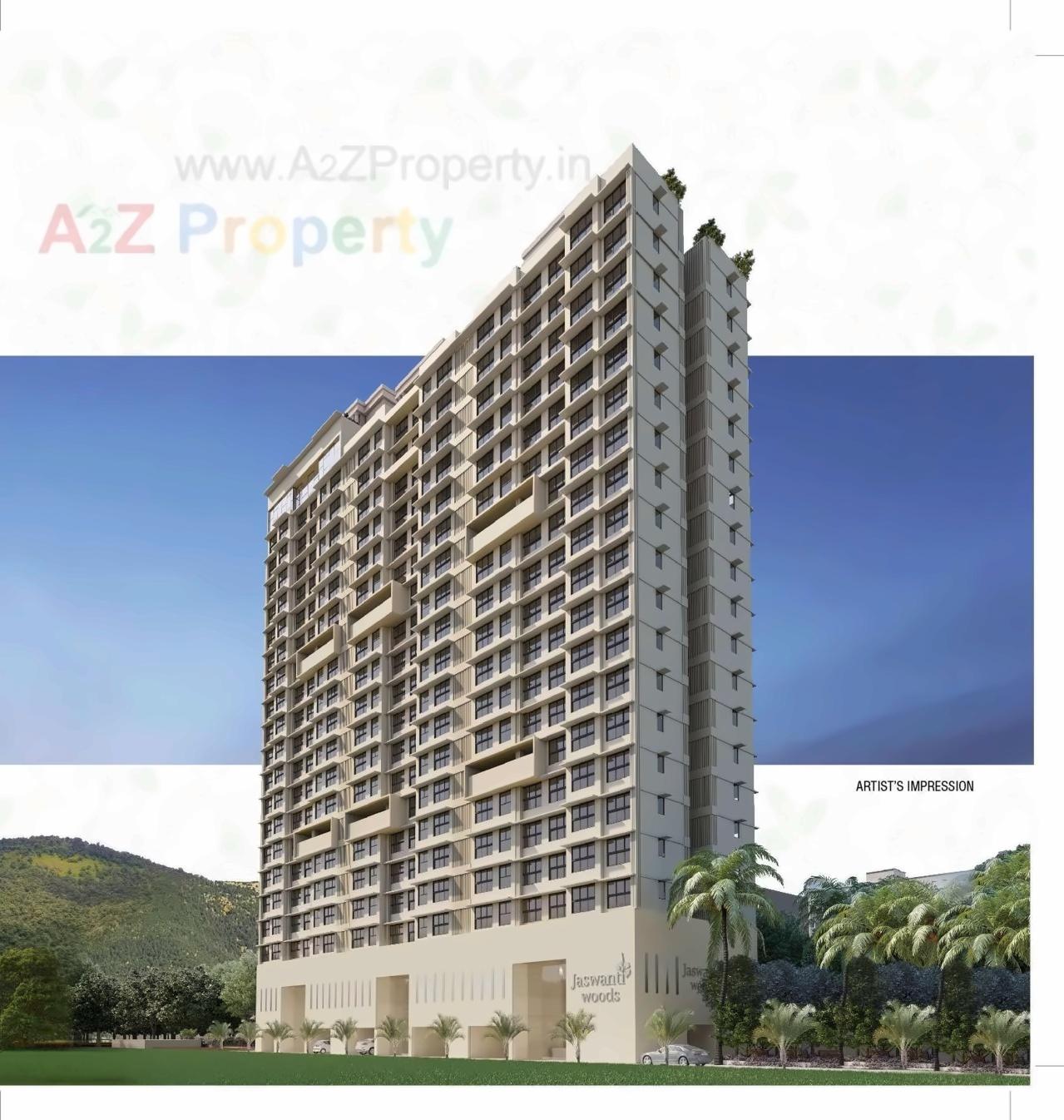 3D Elevation of real estate project Jaswanti Woods located at Kurla, MumbaiSuburban, Maharashtra