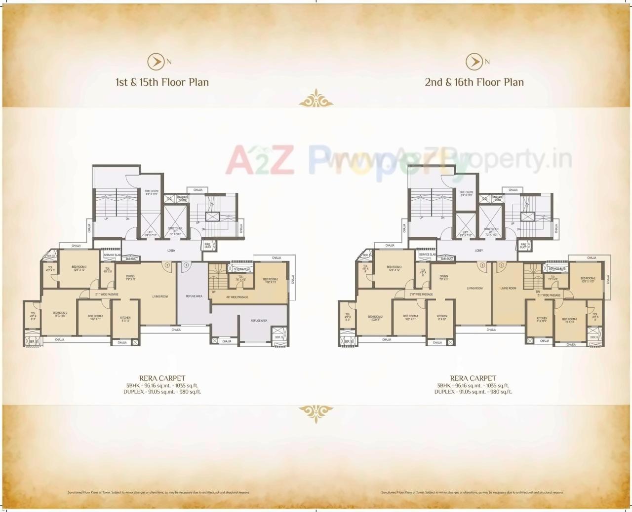 Layout of real estate project Jeevan Heights located at Borivali, MumbaiSuburban, Maharashtra