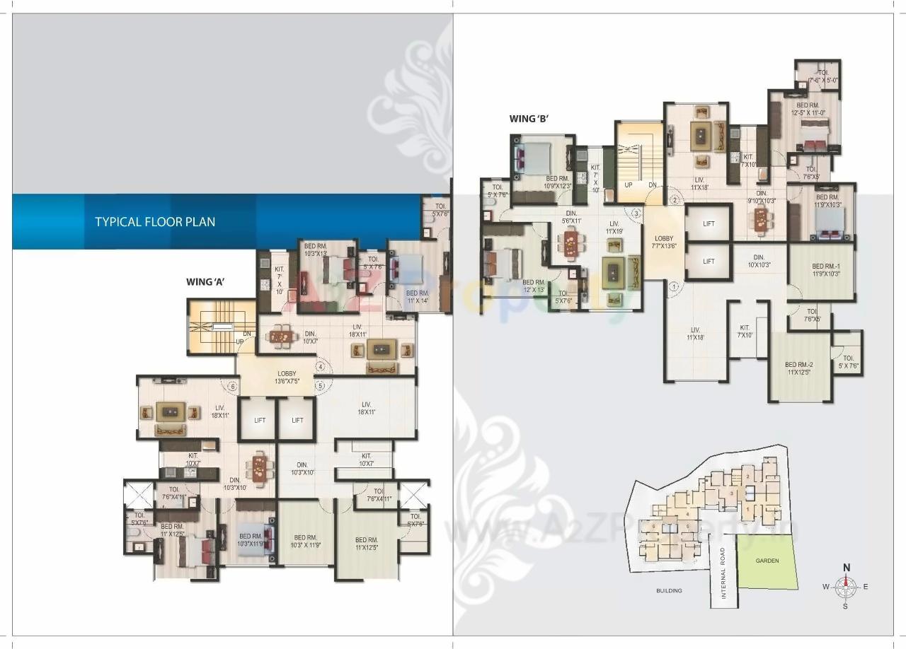 Layout of real estate project Joy Alka located at Andheri, MumbaiSuburban, Maharashtra