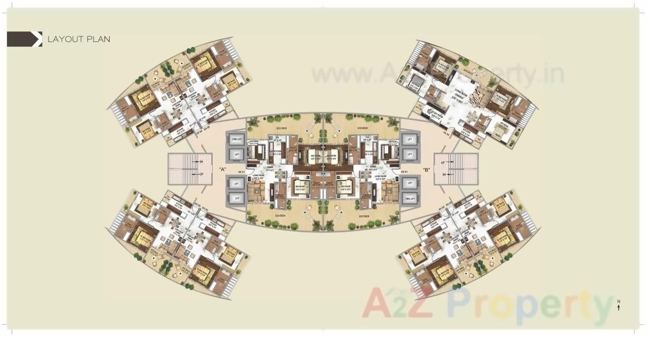 Layout of real estate project Jp Decks located at Andheri, MumbaiSuburban, Maharashtra