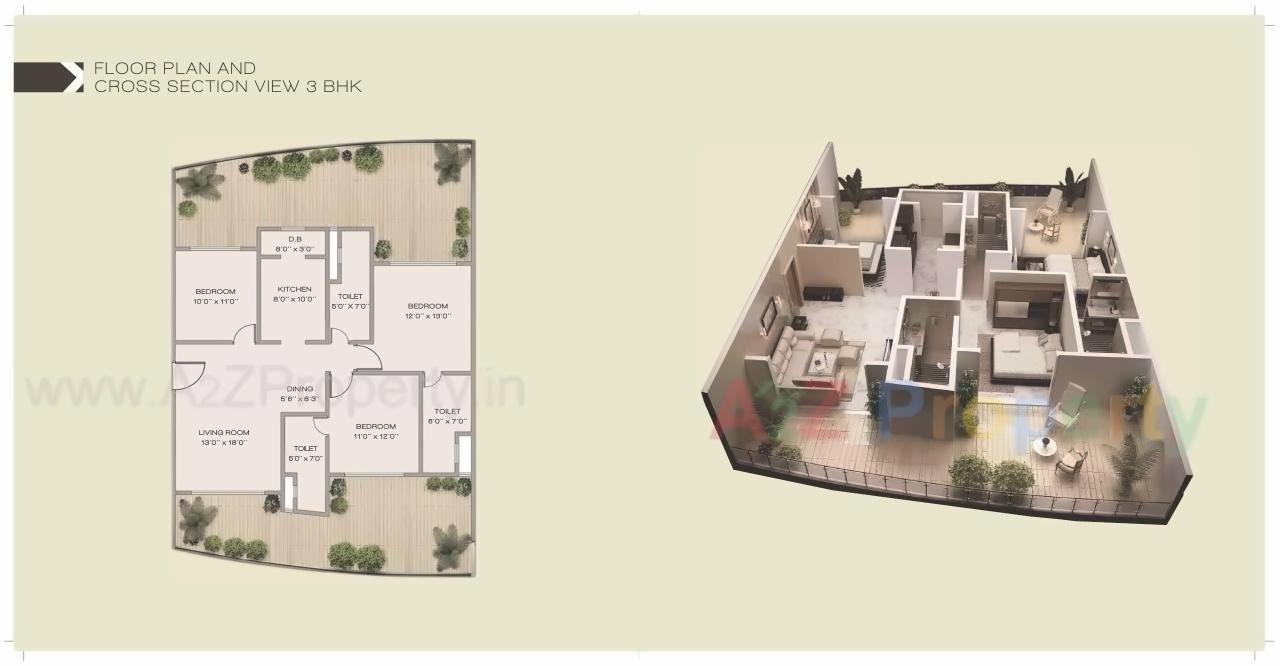 Layout of real estate project Jp Decks located at Andheri, MumbaiSuburban, Maharashtra