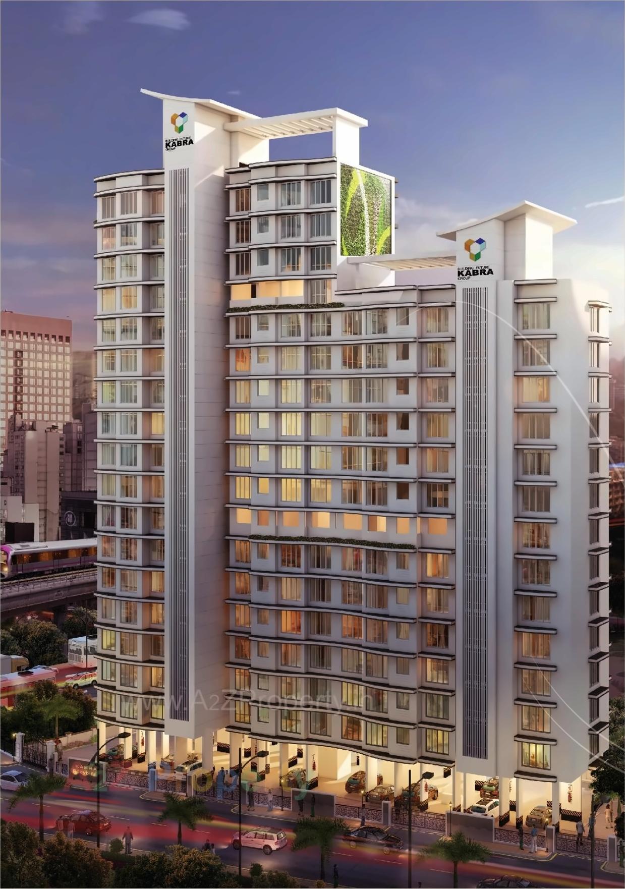 3D Elevation of real estate project Kabra Paradise located at Andheri, MumbaiSuburban, Maharashtra