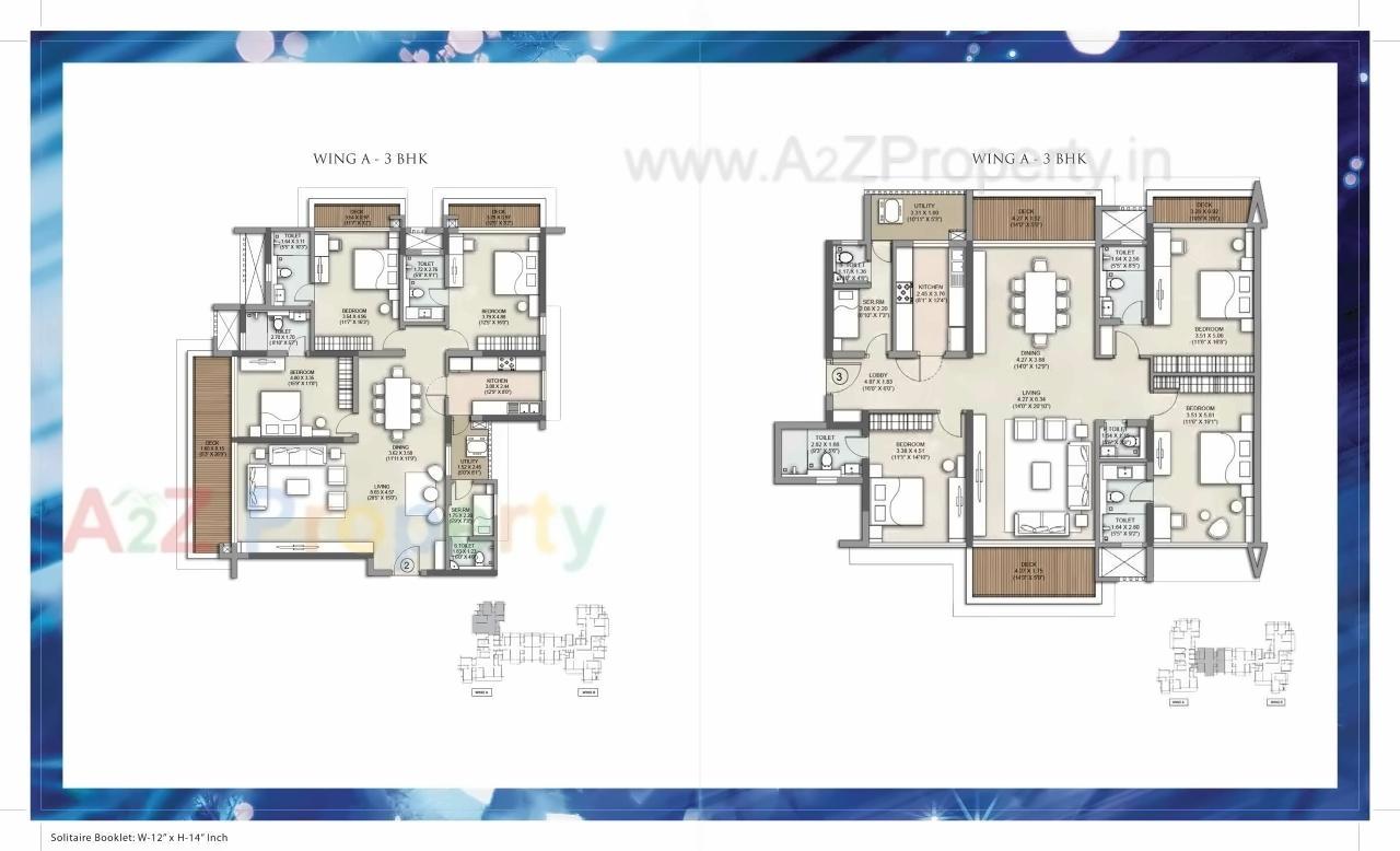 Layout of real estate project Kalpataru Solitaire located at Andheri, MumbaiSuburban, Maharashtra
