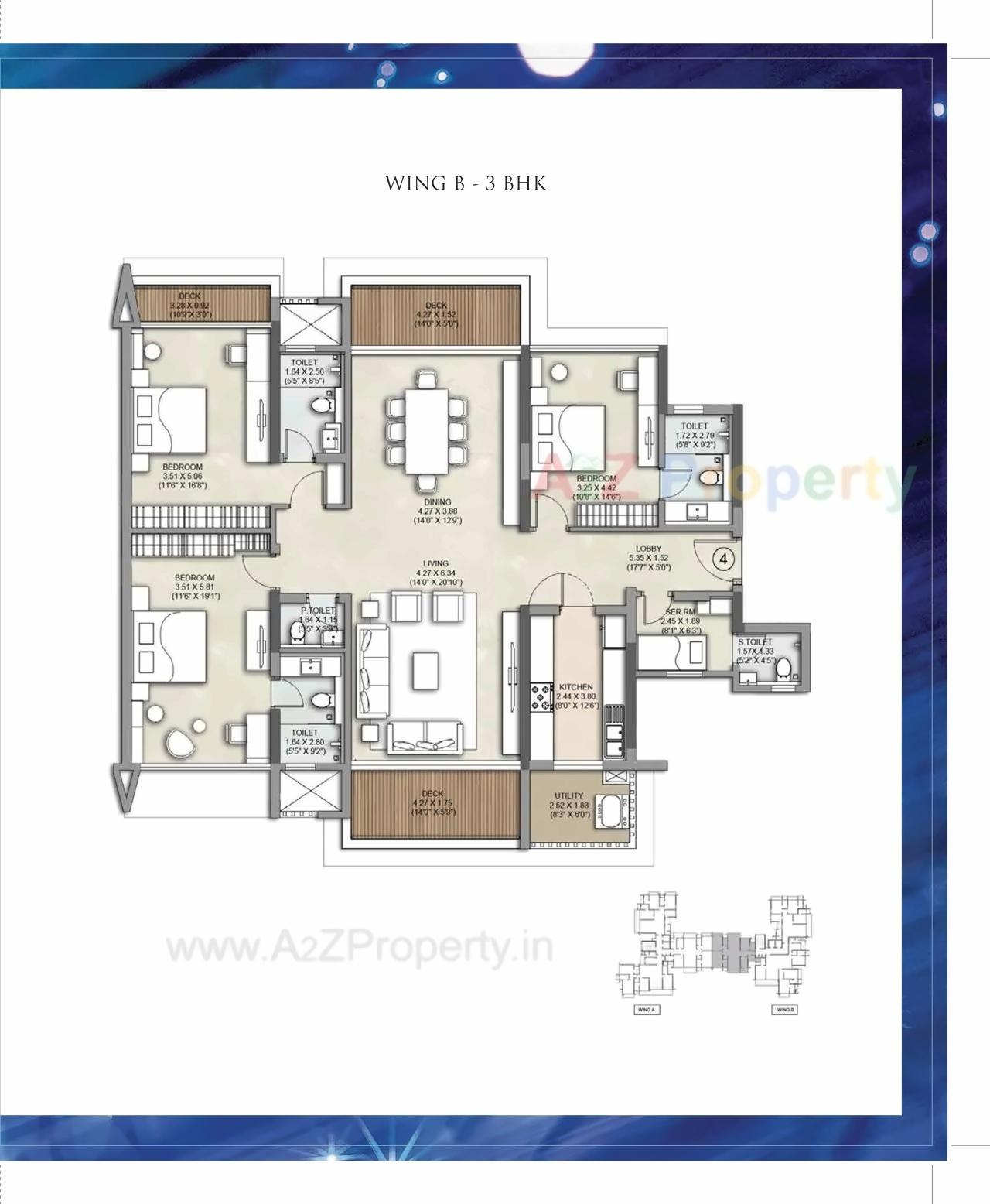 Layout of real estate project Kalpataru Solitaire located at Andheri, MumbaiSuburban, Maharashtra