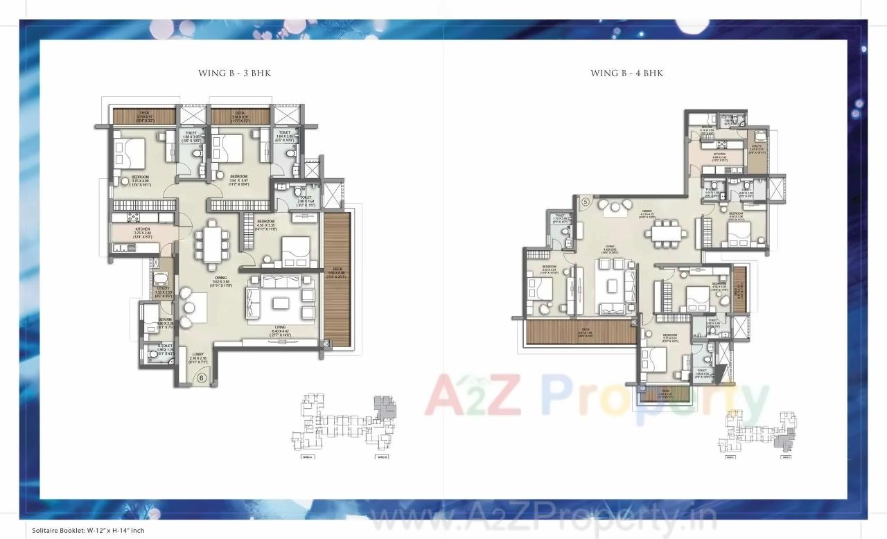 Layout of real estate project Kalpataru Solitaire located at Andheri, MumbaiSuburban, Maharashtra