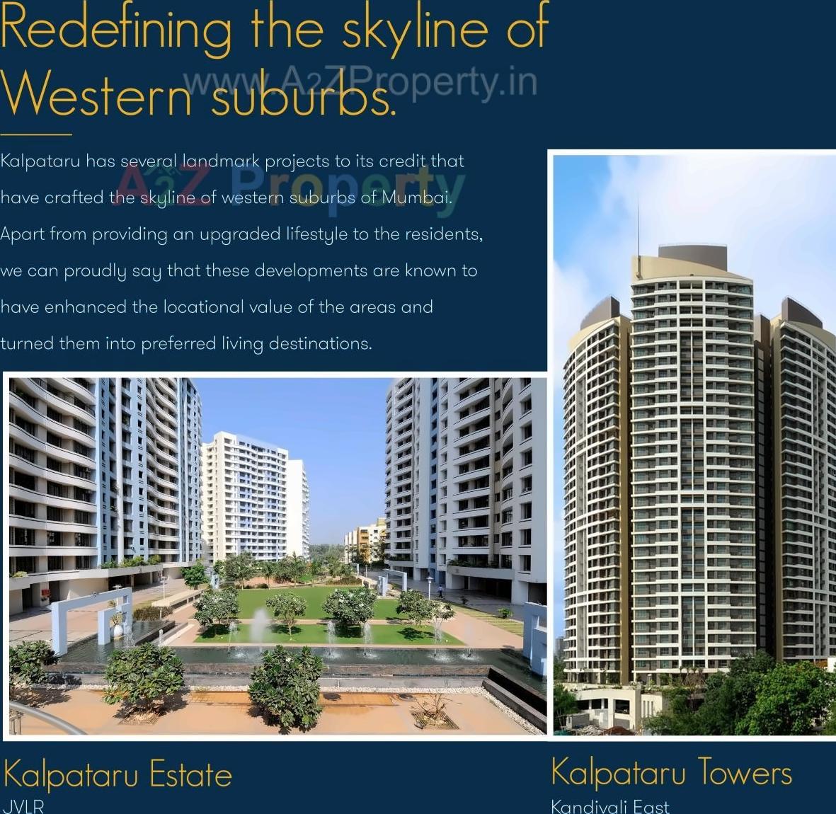 3D Elevation of real estate project Kalpataru Vienta Tower located at Borivali, MumbaiSuburban, Maharashtra