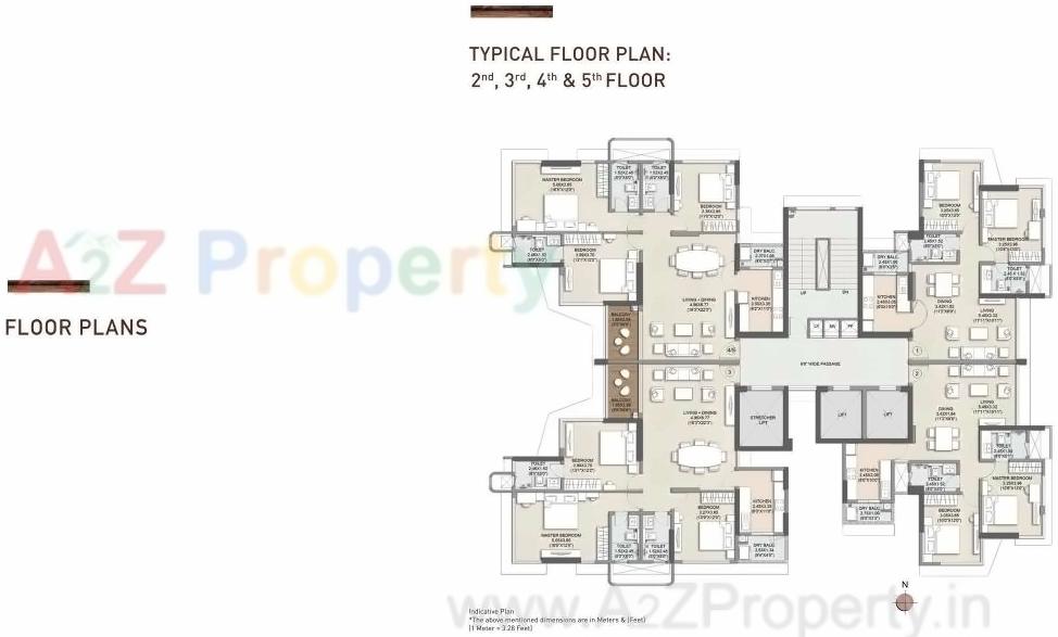Layout of real estate project Kalpataru Woodsville located at Kurla, MumbaiSuburban, Maharashtra