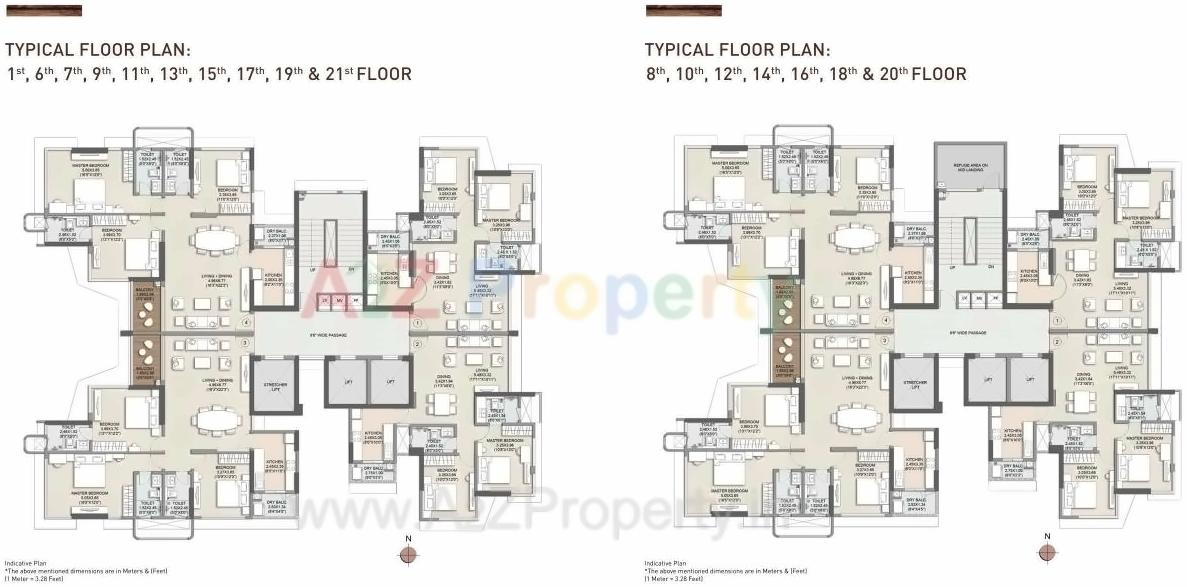 Layout of real estate project Kalpataru Woodsville located at Kurla, MumbaiSuburban, Maharashtra