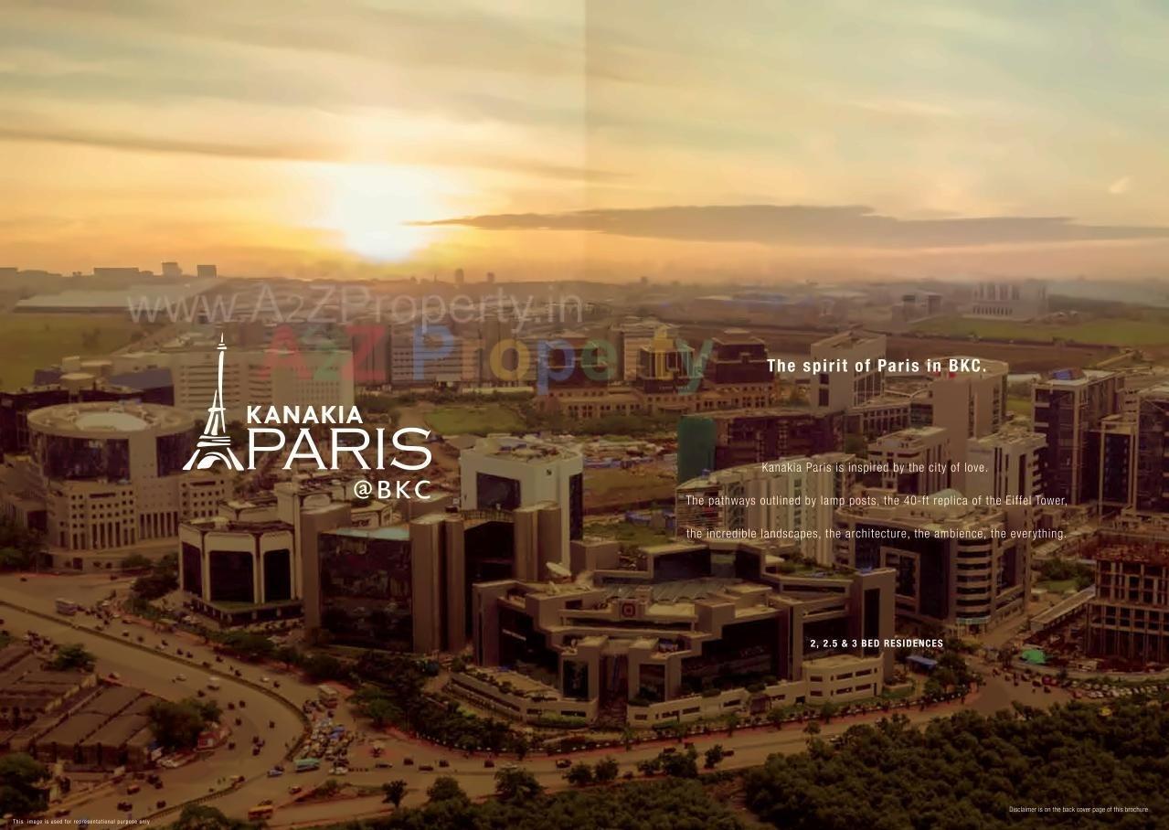 3D Elevation of real estate project Kanakia Paris located at Andheri, MumbaiSuburban, Maharashtra