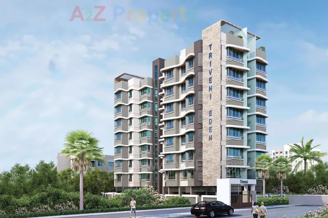 3D Elevation of real estate project Kaveri Apartments Chsl Triveni Eden located at Borivali, MumbaiSuburban, Maharashtra