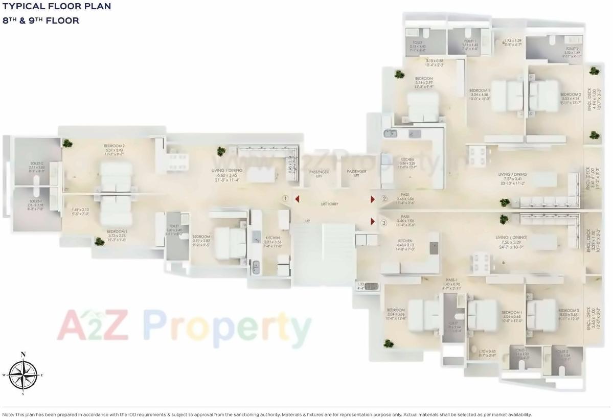 Layout of real estate project Kripa Allure located at Andheri, MumbaiSuburban, Maharashtra