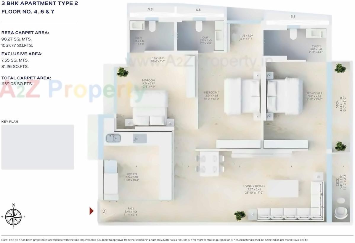 Layout of real estate project Kripa Allure located at Andheri, MumbaiSuburban, Maharashtra