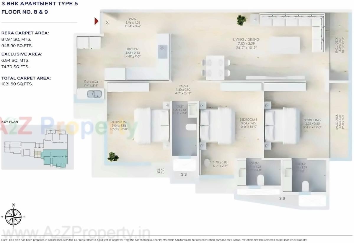 Layout of real estate project Kripa Allure located at Andheri, MumbaiSuburban, Maharashtra