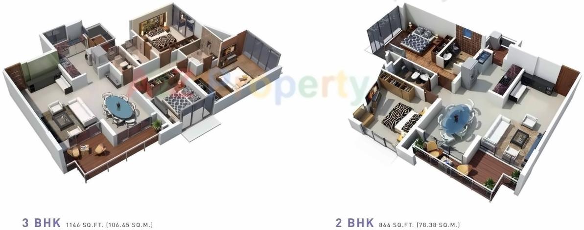 Layout of real estate project Krishvi Residency located at Kurla, MumbaiSuburban, Maharashtra