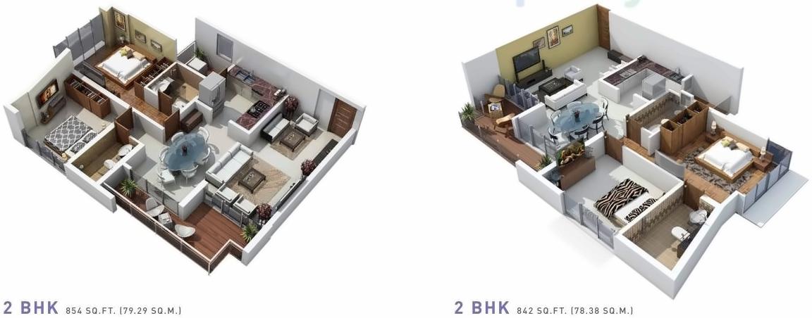 Layout of real estate project Krishvi Residency located at Kurla, MumbaiSuburban, Maharashtra