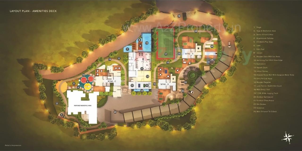 3D Elevation of real estate project Lake Riviera located at Kurla, MumbaiSuburban, Maharashtra