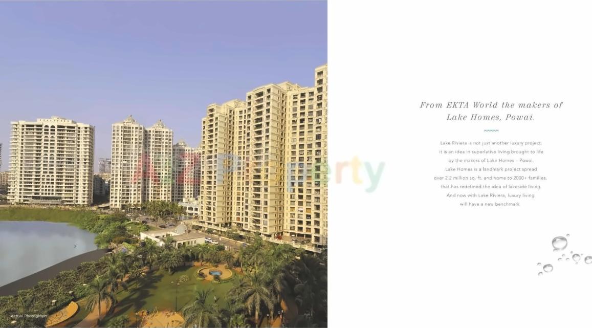 3D Elevation of real estate project Lake Riviera located at Kurla, MumbaiSuburban, Maharashtra