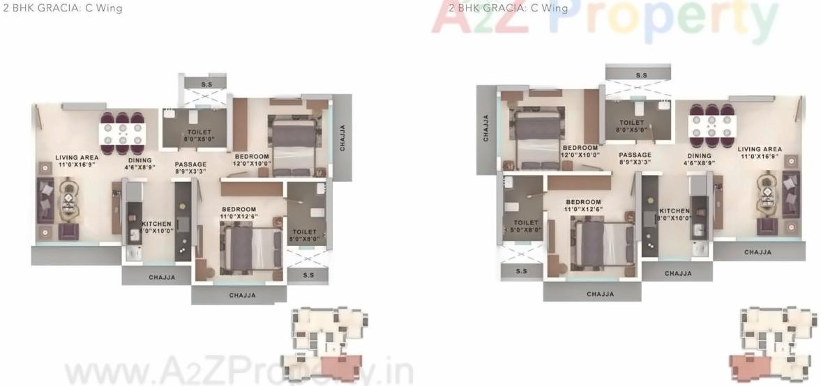 Layout of real estate project Lake Riviera located at Kurla, MumbaiSuburban, Maharashtra