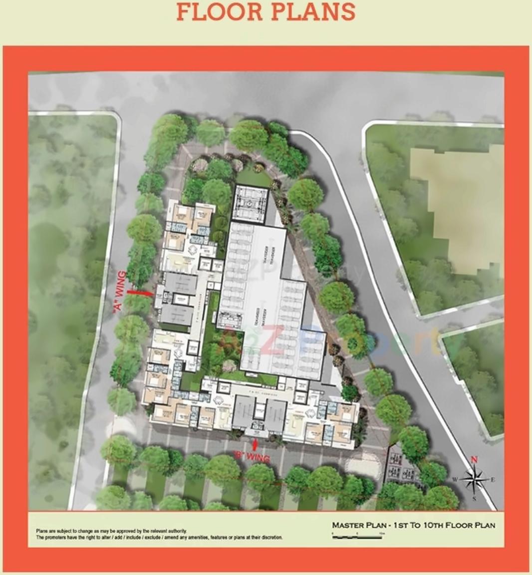 Layout of real estate project Lamor located at Borivali, MumbaiSuburban, Maharashtra