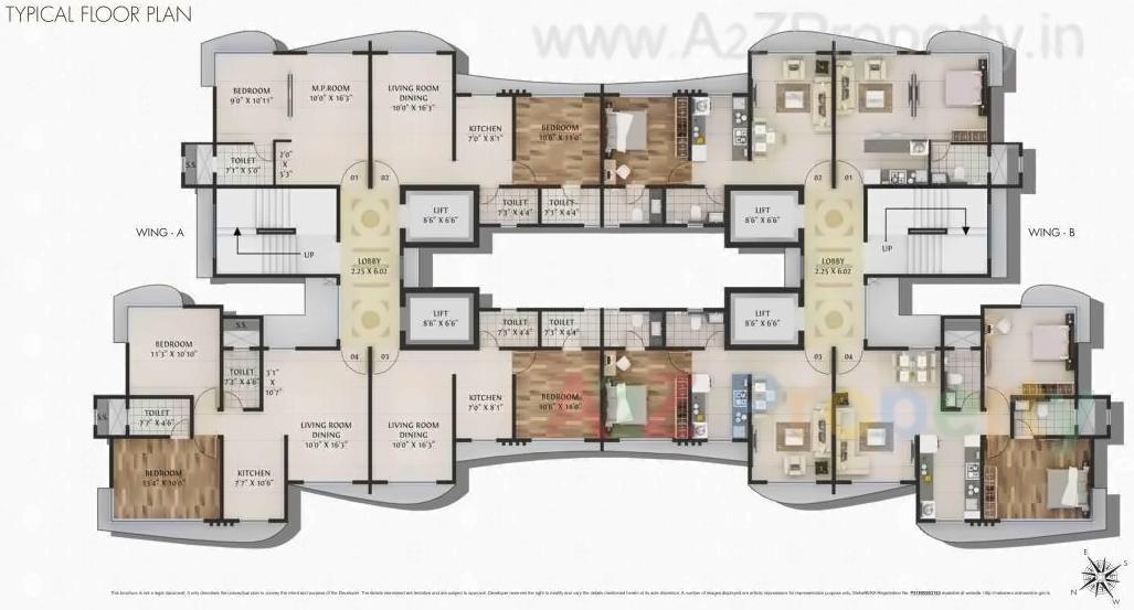 Layout of real estate project Landmark located at Andheri, MumbaiSuburban, Maharashtra