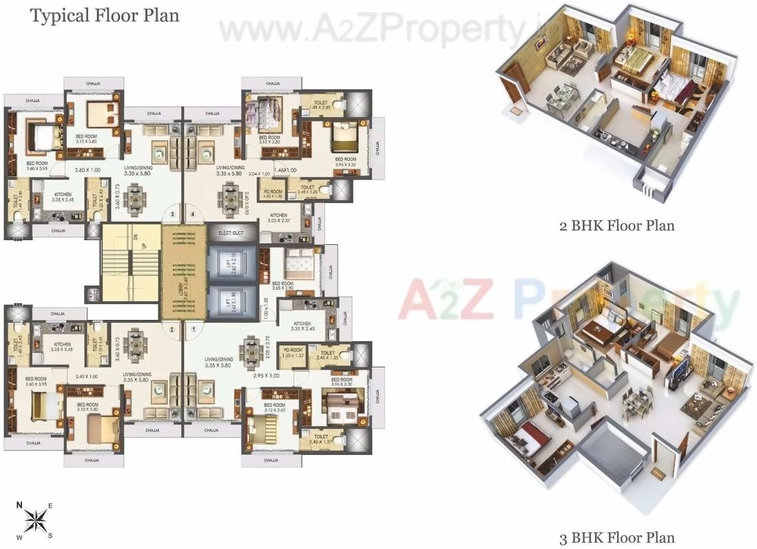 Layout of real estate project Lashkaria Empress located at Andheri, MumbaiSuburban, Maharashtra