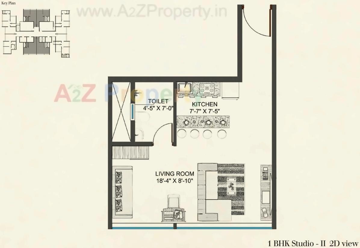 Layout of real estate project Level   The Residences located at Andheri, MumbaiSuburban, Maharashtra