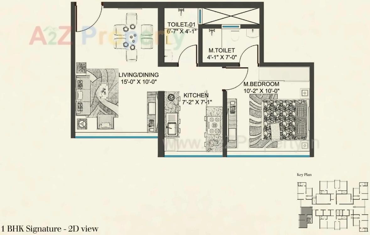 Layout of real estate project Level   The Residences located at Andheri, MumbaiSuburban, Maharashtra