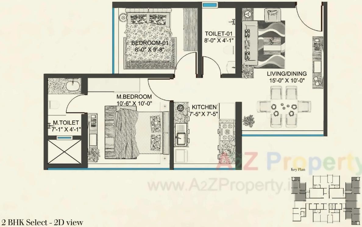 Layout of real estate project Level   The Residences located at Andheri, MumbaiSuburban, Maharashtra