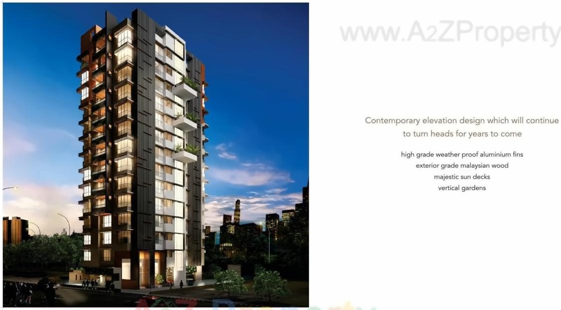 3D Elevation of real estate project Lilium located at Andheri, MumbaiSuburban, Maharashtra