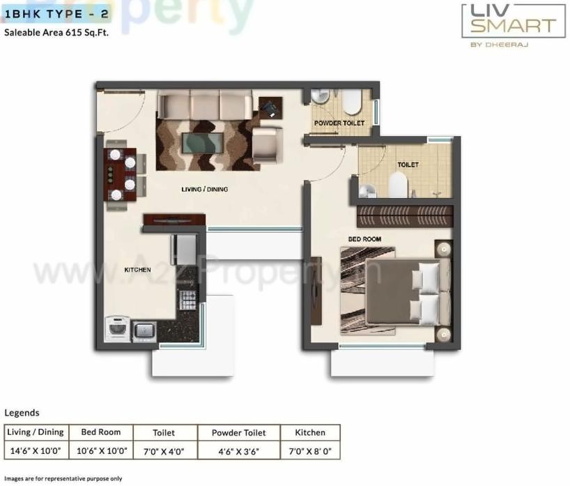 Layout of real estate project Livsmart Kurla located at Kurla, MumbaiSuburban, Maharashtra