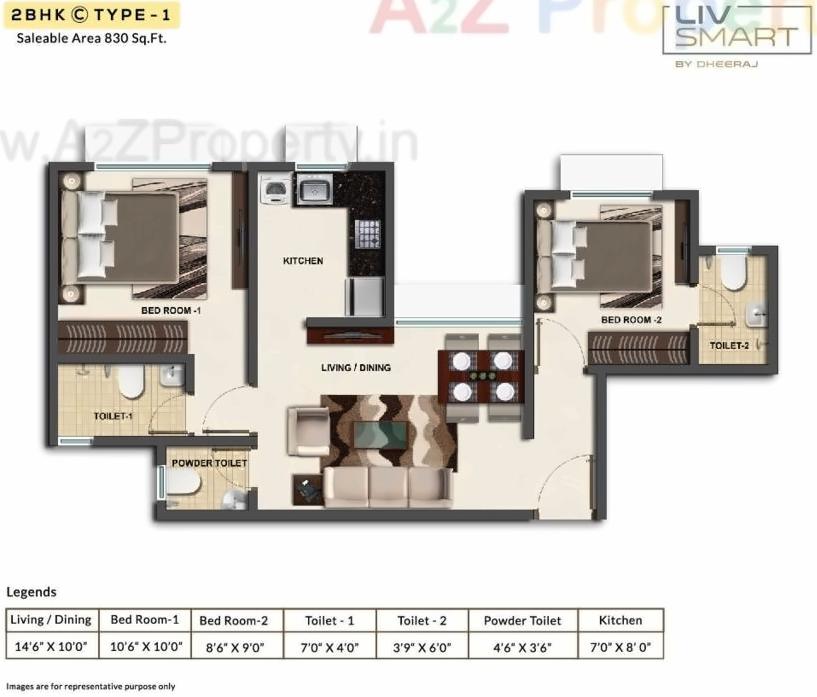 Layout of real estate project Livsmart Kurla located at Kurla, MumbaiSuburban, Maharashtra