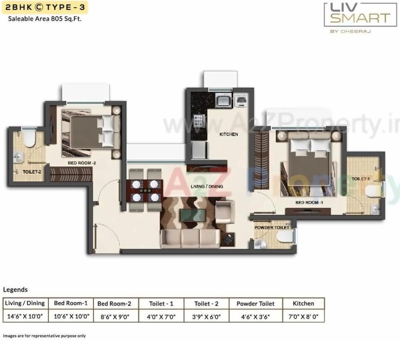 Layout of real estate project Livsmart Kurla located at Kurla, MumbaiSuburban, Maharashtra