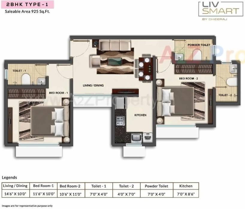 Layout of real estate project Livsmart Kurla located at Kurla, MumbaiSuburban, Maharashtra
