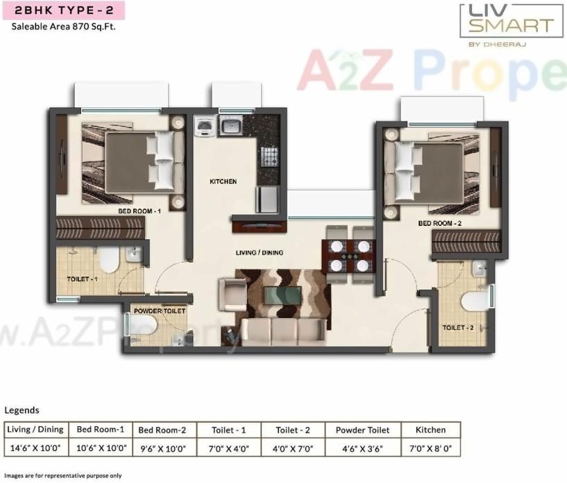 Layout of real estate project Livsmart Kurla located at Kurla, MumbaiSuburban, Maharashtra