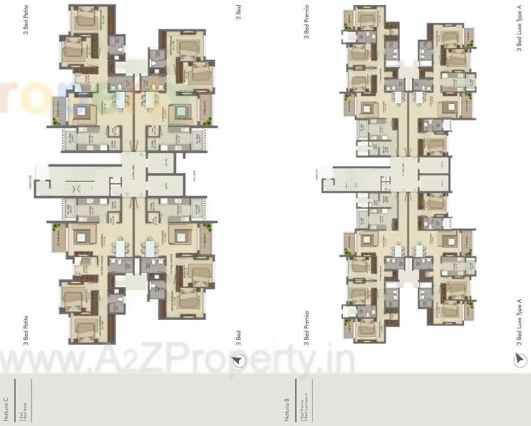 Layout of real estate project Lodha Eternis Natura located at Andheri, MumbaiSuburban, Maharashtra