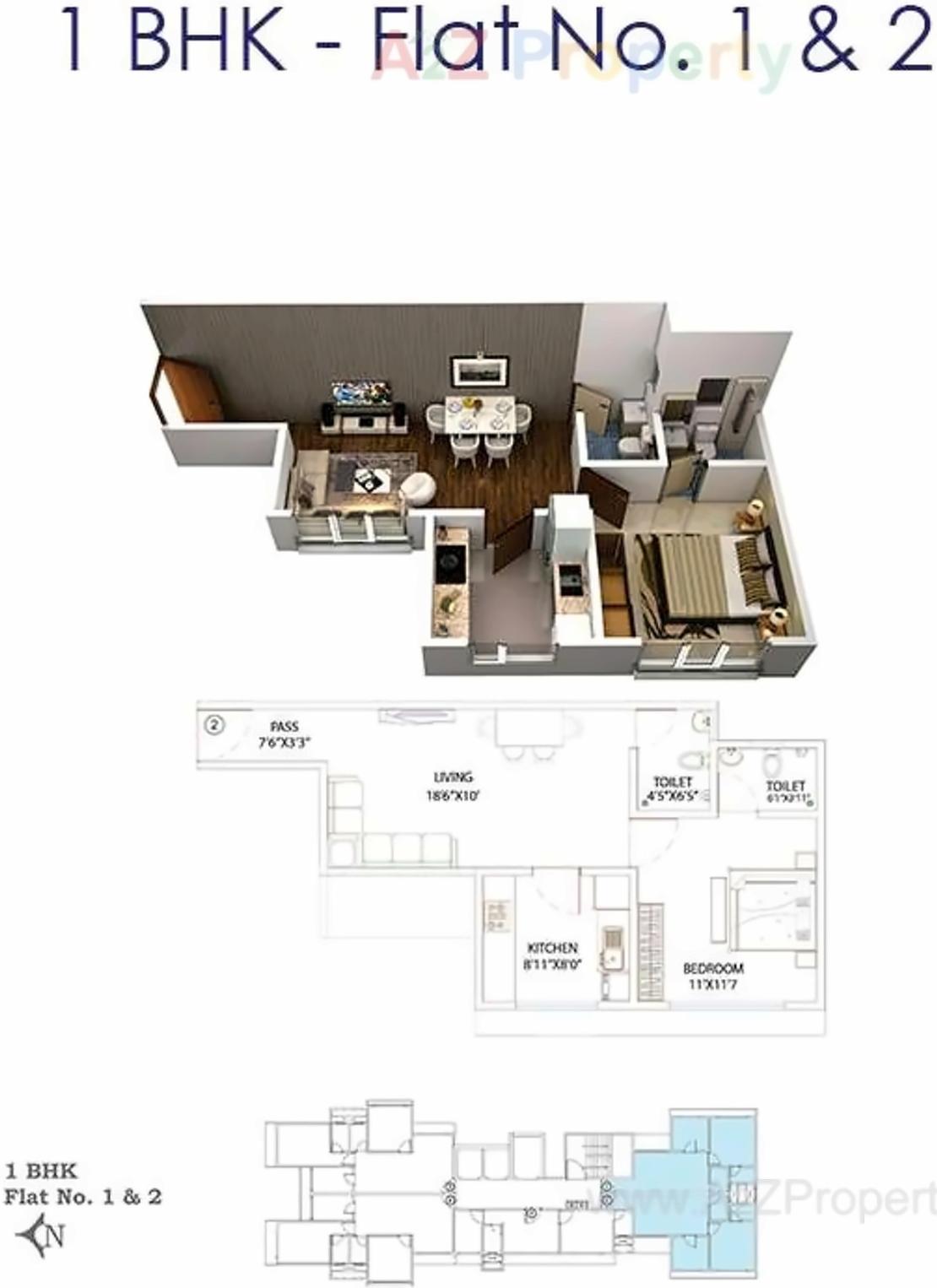 Layout of real estate project Madhav Reality located at Borivali, MumbaiSuburban, Maharashtra