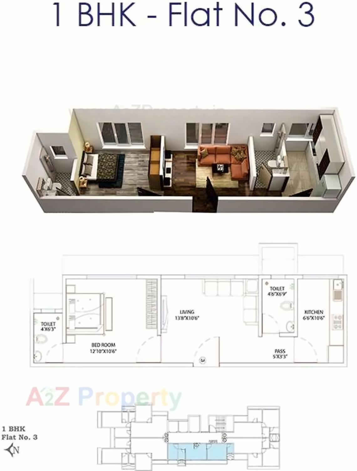 Layout of real estate project Madhav Reality located at Borivali, MumbaiSuburban, Maharashtra